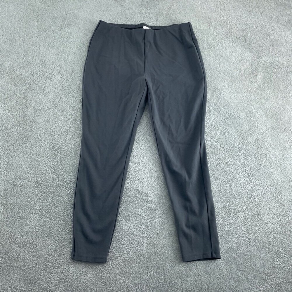 Chicos Womens Size 1 (8) Gray Slim-Fit Pants 5178